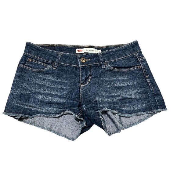 Levi's Women's Cut-Off Denim Shorts Blue Size 1J Juniors Summer Casual - Picture 1 of 5